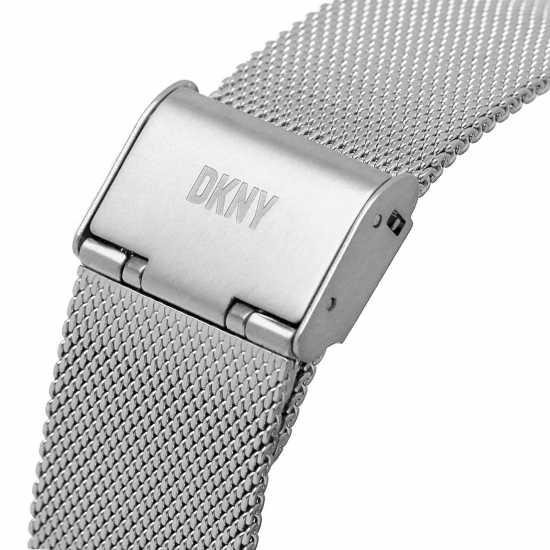 Dkny Steel Fashion Analogue Quartz Watch Сребърно Бижутерия