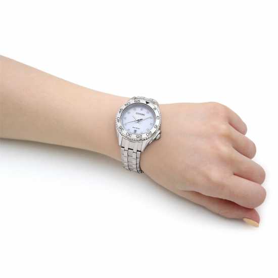 Citizen Дамска Гривна Ladies Bracelet Stainless Steel Watch Сребърно Часовници