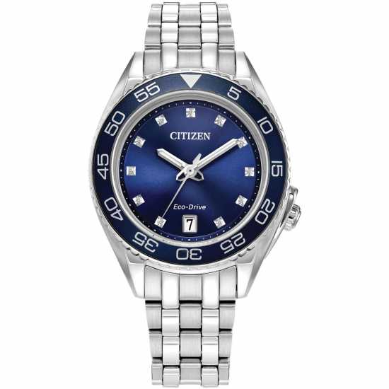 Citizen Дамска Гривна Ladies Bracelet Stainless Steel Watch Сребърно Часовници