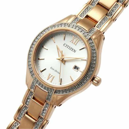 Citizen Crystal Plated Stainless Steel Classic Watch  Часовници