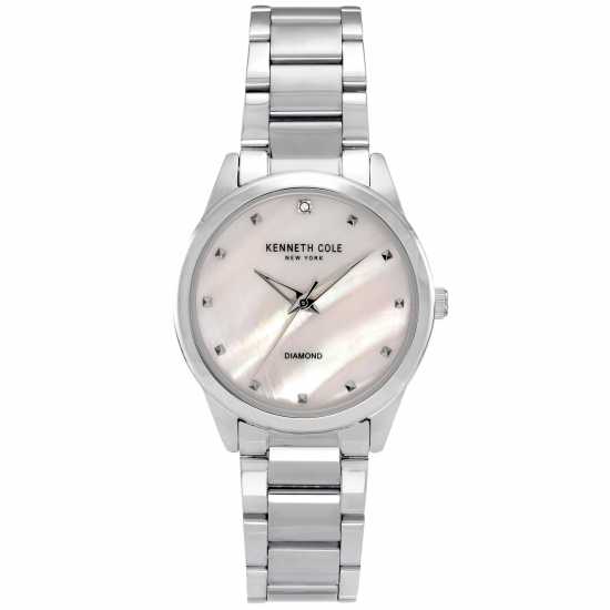 Kenneth Cole Casual Two Tone Fashion Analogue Quartz Watch Сребърно Бижутерия