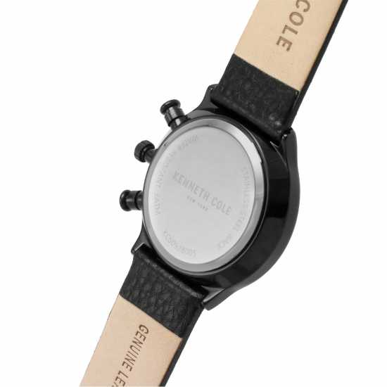 Kenneth Cole York Dress Grey Fashion Analogue Quartz Watch Черно Часовници