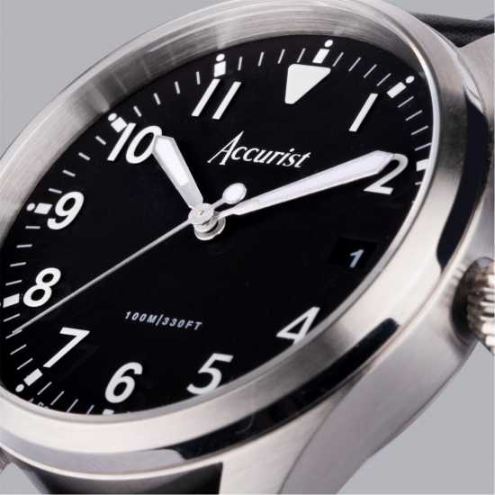 Accurist Mens Stainless Steel Classic Analogue Quartz Watch  Бижутерия