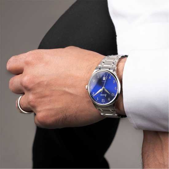 Accurist Mens Stainless Steel Classic Analogue Quartz Watch Блек Бижутерия