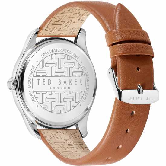 Ted Baker Steel Fashion Analogue Quartz Watch Сребърно Бижутерия