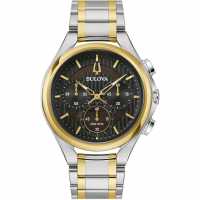 Bulova Curv Stainless Steel Classic Analogue Watch