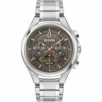 Bulova Curv Stainless Steel Classic Analogue Watch  Часовници