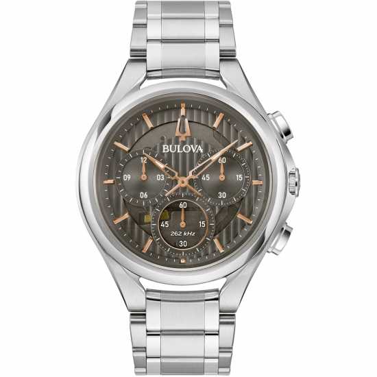 Bulova Curv Stainless Steel Classic Analogue Watch  Часовници