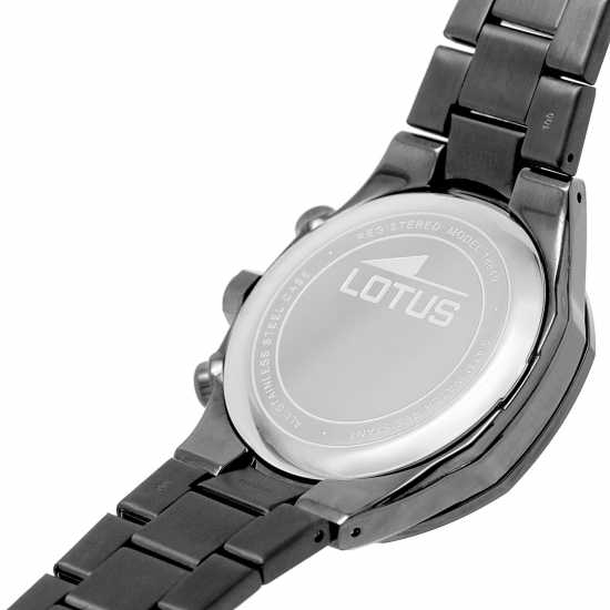 Lotus Steel Sports Analogue Watch Черно Часовници