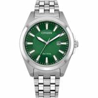 Citizen Mens Bracelet Stainless Steel Watch Сребърно Часовници