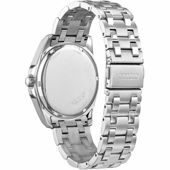 Citizen Mens Bracelet Stainless Steel Watch Сребърно Часовници