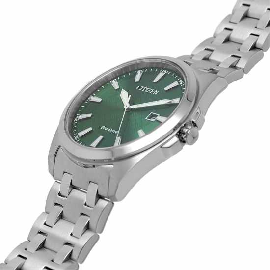 Citizen Mens Bracelet Stainless Steel Watch Сребърно Часовници