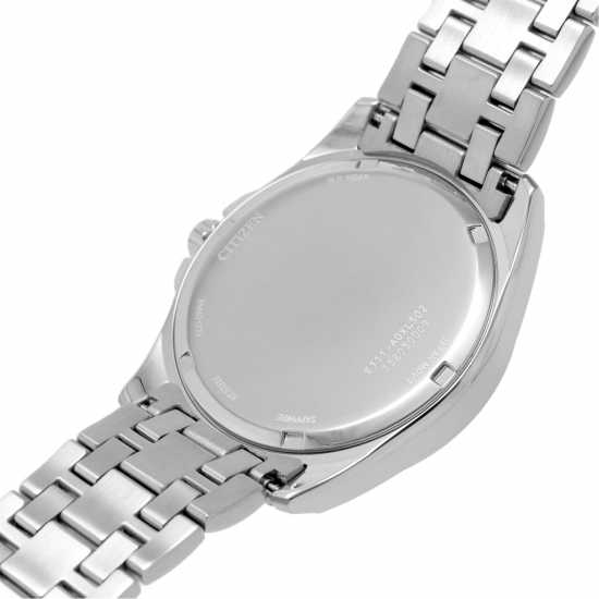 Citizen Mens Bracelet Stainless Steel Watch Сребърно Часовници