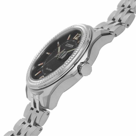 Citizen Mens Bracelet Stainless Steel Watch Сребърно Часовници