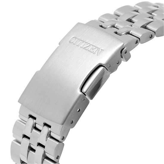 Citizen Mens Bracelet Stainless Steel Watch Сребърно Часовници