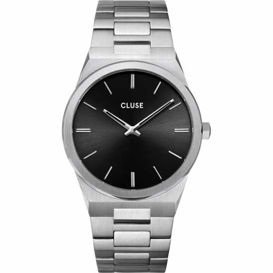 Cluse Stainless Steel Fashion Analogue Watch Сребърно Часовници