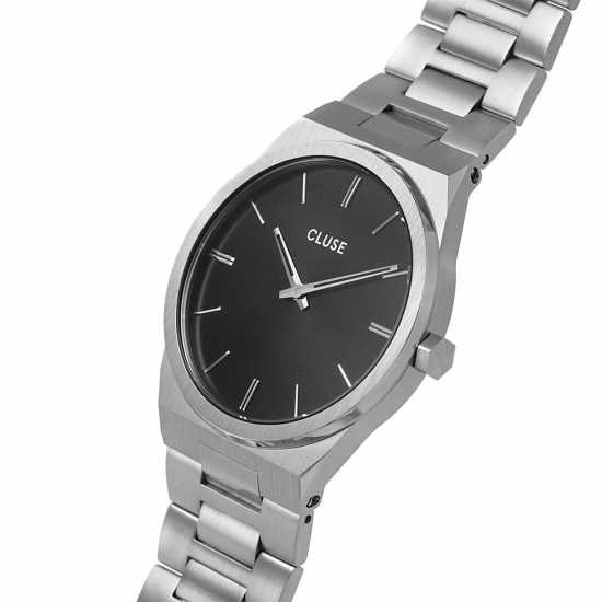 Cluse Stainless Steel Fashion Analogue Watch Сребърно Часовници