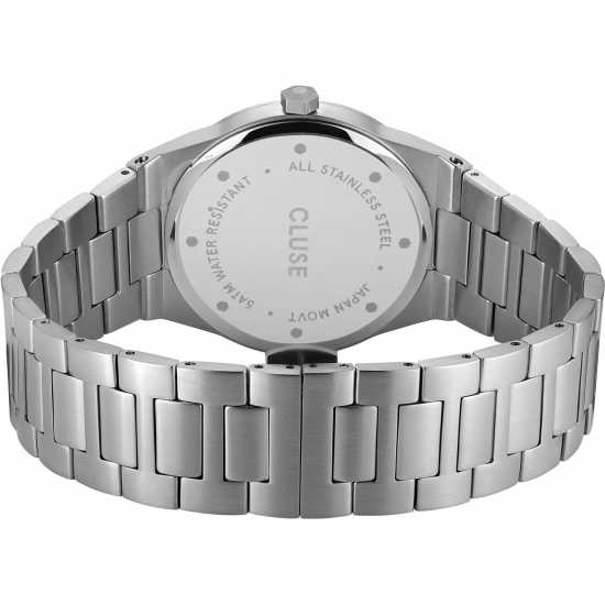 Cluse Stainless Steel Fashion Analogue Watch Сребърно Часовници