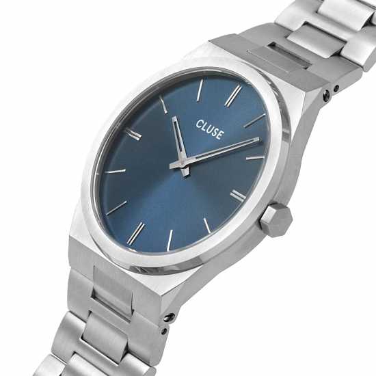 Cluse Stainless Steel Fashion Analogue Watch Сребърно Часовници