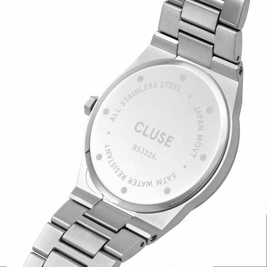 Cluse Stainless Steel Fashion Analogue Watch Сребърно Часовници