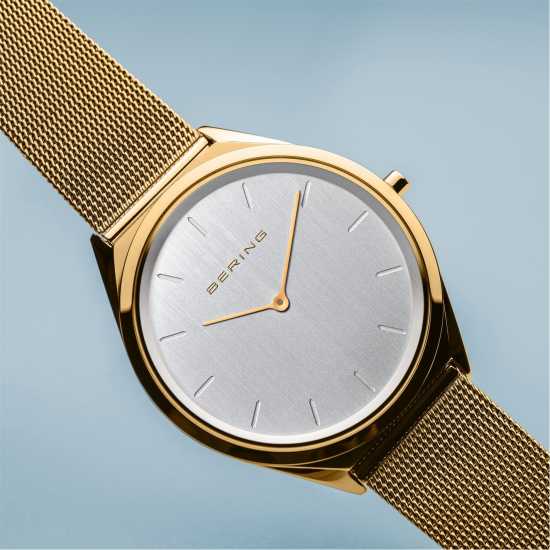 Bering Slim Stainless Steel Classic Analogue Quartz Watch  Часовници