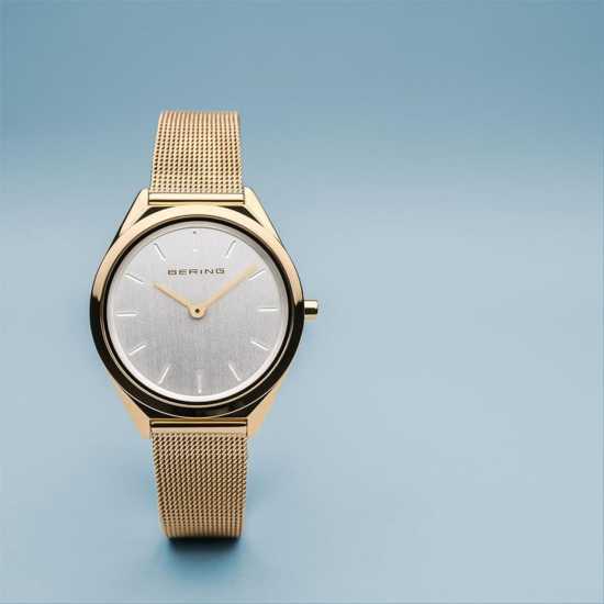 Bering Slim Stainless Steel Classic Analogue Quartz Watch Злато Часовници