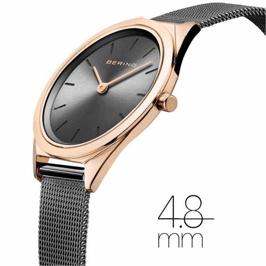 Bering Slim Stainless Steel Classic Analogue Quartz Watch Рс Злато Часовници