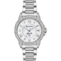 Bulova Star Stainless Steel Classic Analogue Quartz Watch  Часовници