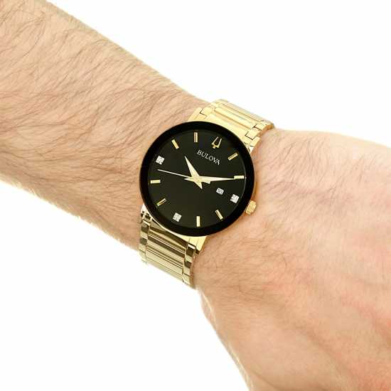 Bulova Pvd Gold Plated Classic Analogue Quartz Watch  Часовници