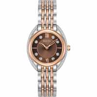 Bulova Two-Tone Steel And Rose Plate Classic Quartz Watch  Часовници