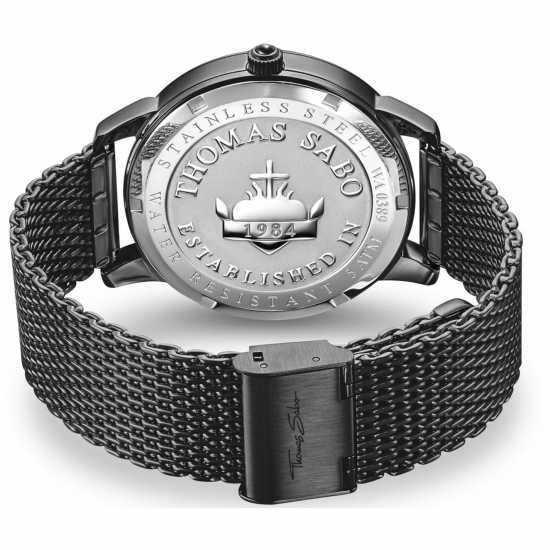 Thomas Sabo At Heart Stainless Steel Fashion Watch Черно Часовници