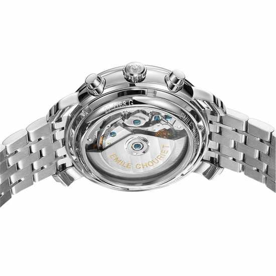 Emile Chouriet Chronograph Stainless Steel Watch  Часовници