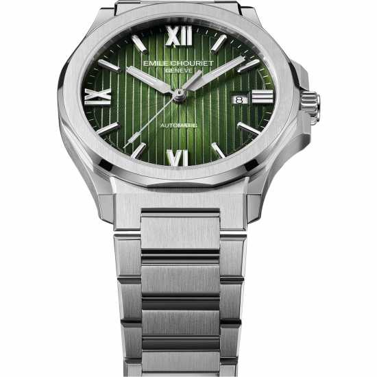 Emile Chouriet Cliff Stainless Steel Luxury Watch Сребърно Часовници