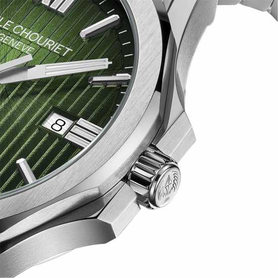 Emile Chouriet Cliff Stainless Steel Luxury Watch Сребърно Часовници