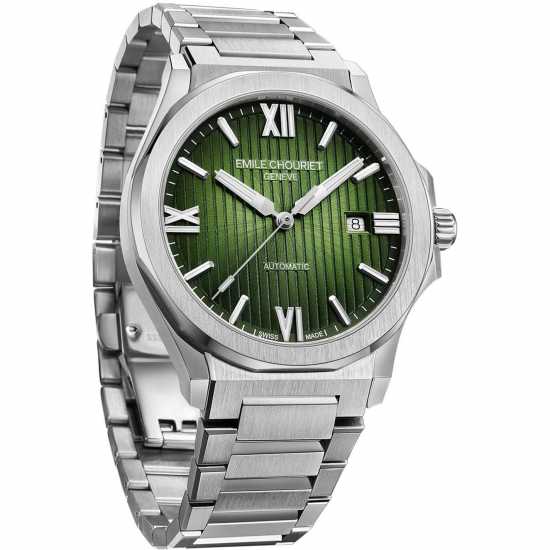 Emile Chouriet Cliff Stainless Steel Luxury Watch Сребърно Часовници