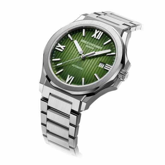 Emile Chouriet Cliff Stainless Steel Luxury Watch Сребърно Часовници