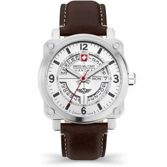 Swiss Military Hanowa Stainless Steel Sports Analogue Quartz Watch  Часовници