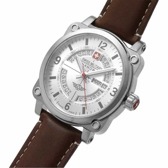 Swiss Military Hanowa Stainless Steel Sports Analogue Quartz Watch  Часовници