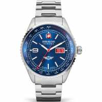 Swiss Military Hanowa Stainless Steel Sports Analogue Quartz Watch Сребърно Часовници