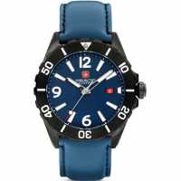 Swiss Military Hanowa Peak Stainless Steel Sports Analogue Watch Блек Часовници