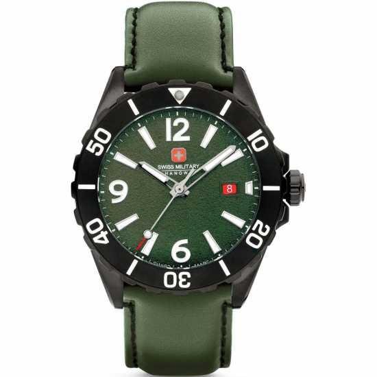 Swiss Military Hanowa Peak Stainless Steel Sports Analogue Watch Зелено Часовници