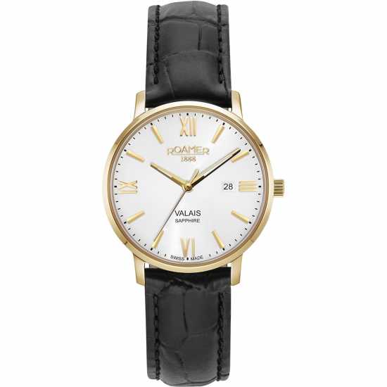 Roamer Ladies Stainless Steel Luxury Analogue Watch Две-Три Злато Часовници