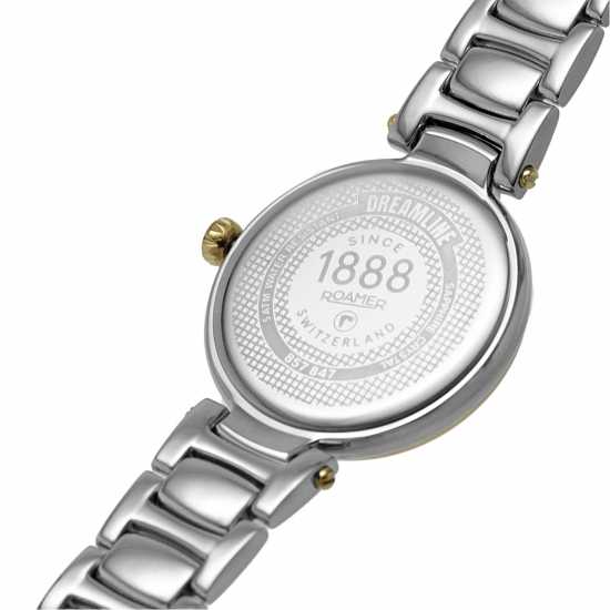 Roamer Diamonds Stainless Steel Luxury Watch Две-Три Злато Часовници