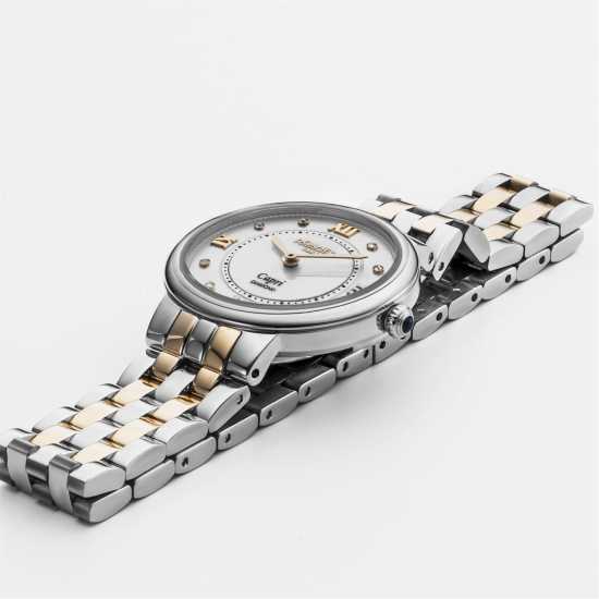 Roamer Diamonds Plated Stainless Steel Luxury Watch Две-Три Злато Часовници