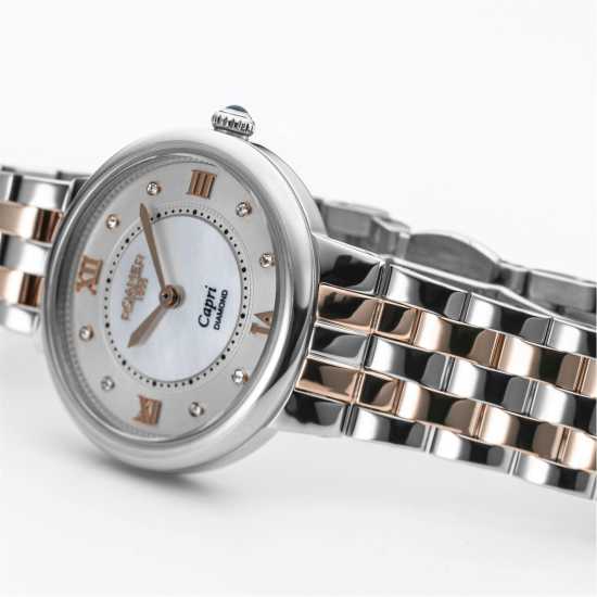 Roamer Diamonds Plated Stainless Steel Luxury Watch Дв-Тн Рс Часовници