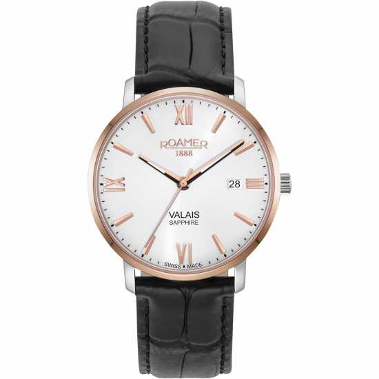 Roamer Mens Stainless Steel Luxury Analogue Watch Дв-Тн Рс Часовници