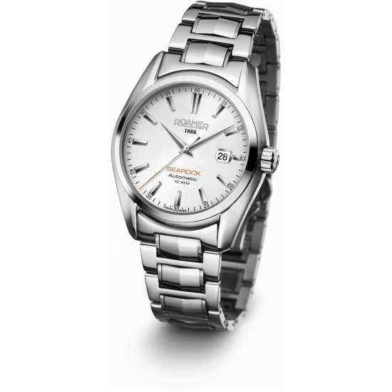 Roamer Automatic Stainless Steel Luxury Watch Сребърно Часовници