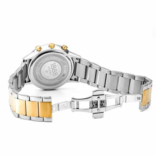 Roamer Multi Function Stainless Steel Luxury Watch Две-Три Злато Часовници