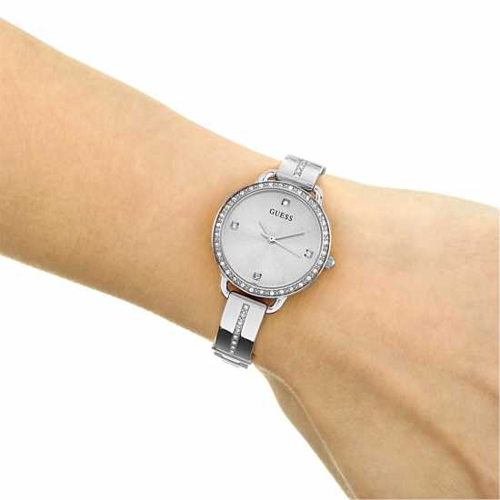 Guess Ladies Silver Watch  Бижутерия