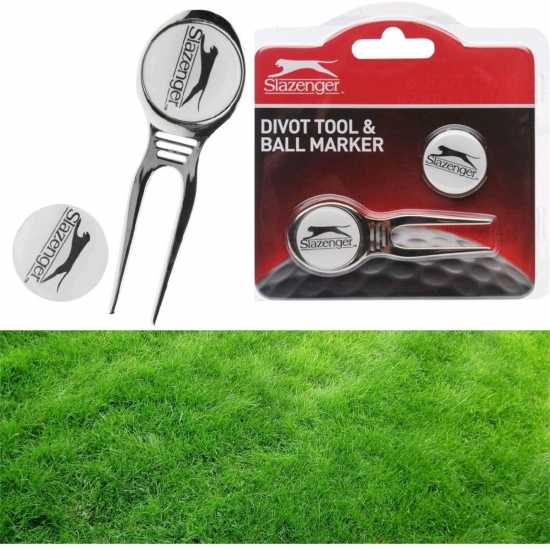 Slazenger Golf Divot Repair Tool With Magnetic Ball Markers  Голф аксесоари